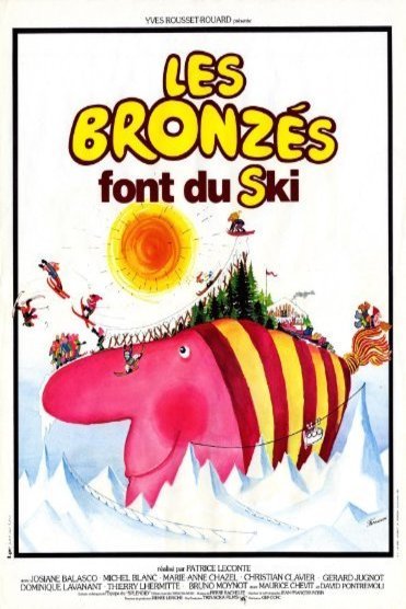 L'affiche du film Les bronzés font du ski