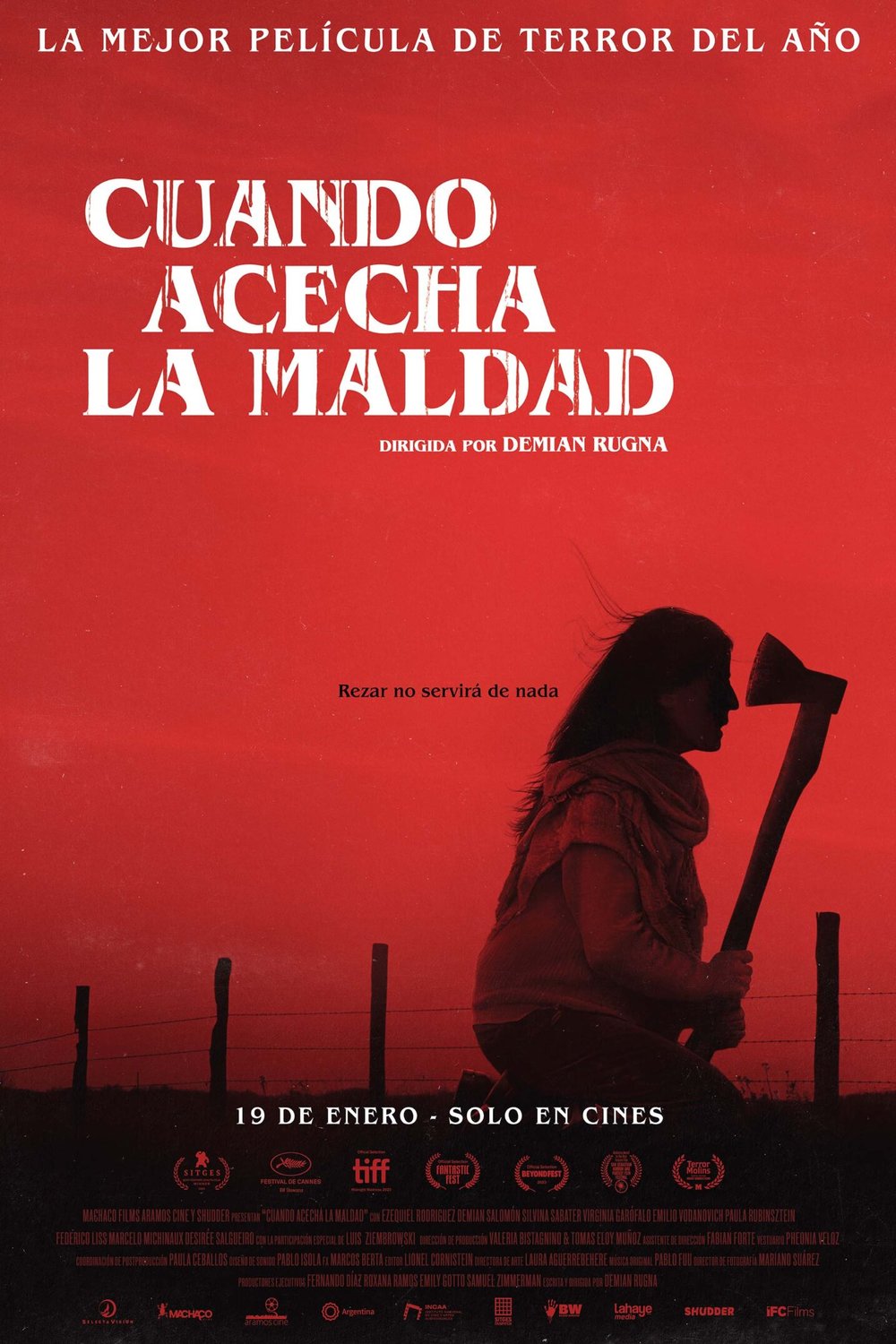 L'affiche originale du film Cuando acecha la maldad en espagnol