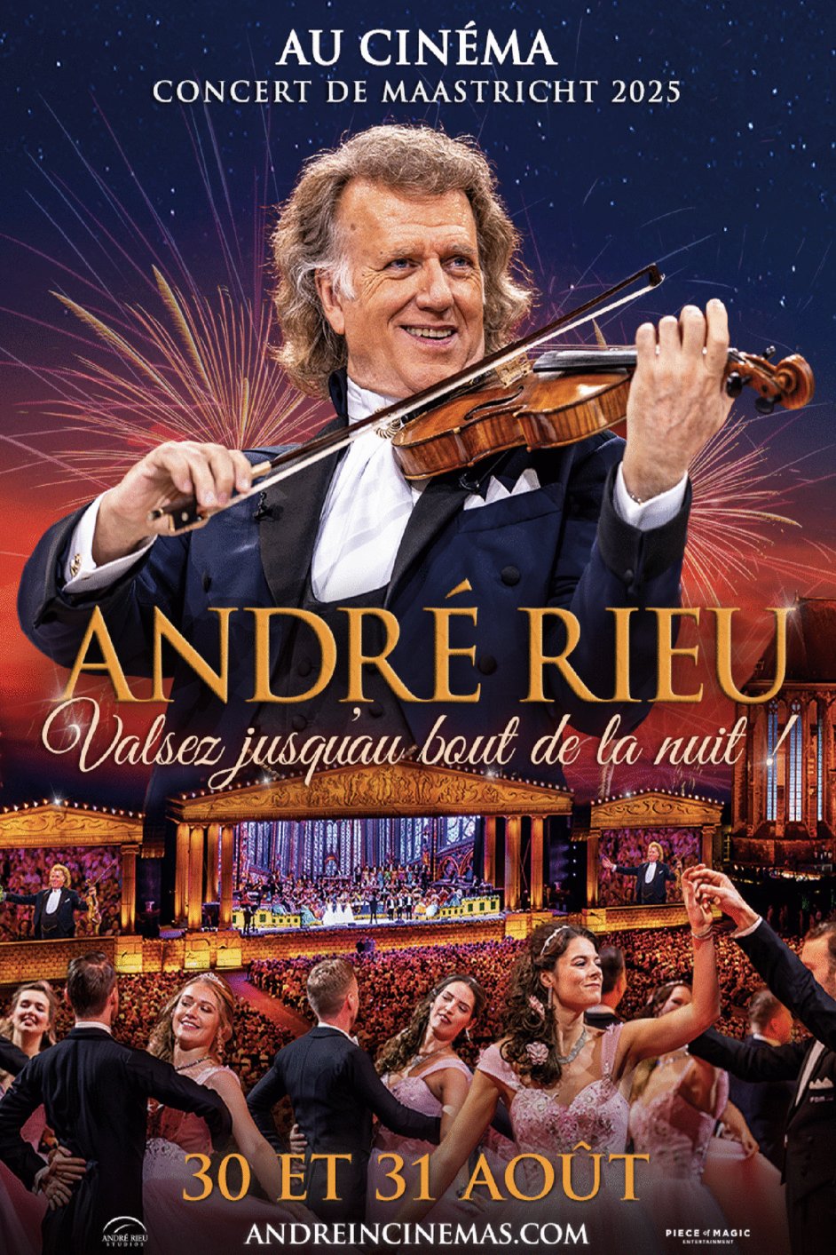 L'affiche du film Concert 2025 d'André Rieu à Maastricht: Valsez jusqu'au bout de la nuit !