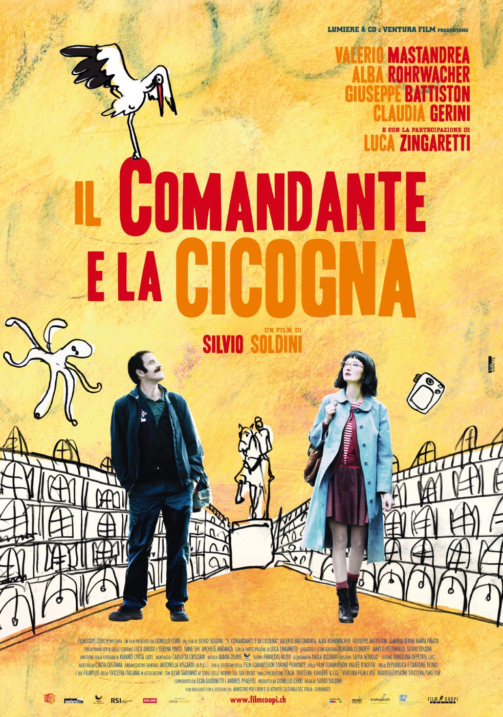 L'affiche du film Il comandante e la cicogna