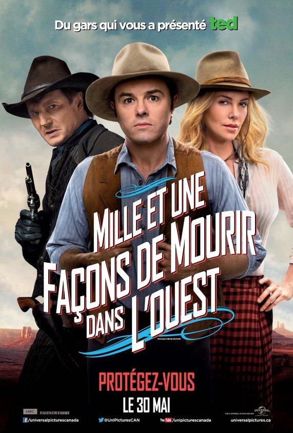 L'affiche du film Mille et une façons de mourir dans l'Ouest