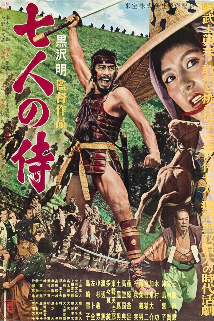 L'affiche du film Shichinin no samurai [1954]