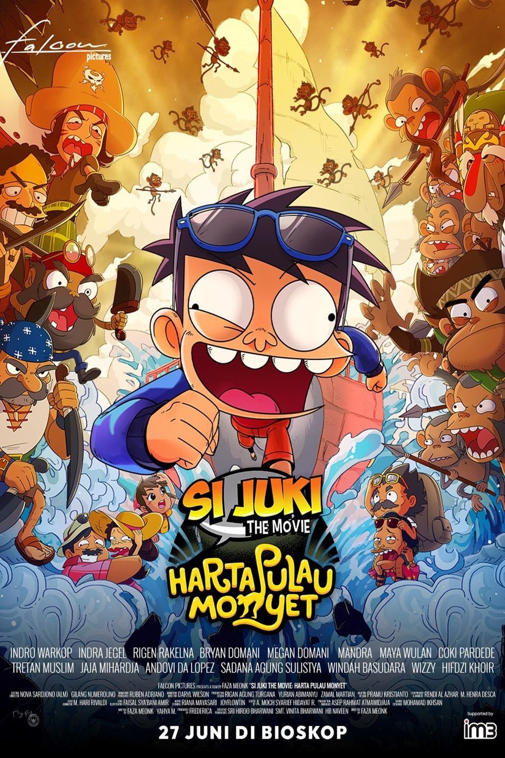 Indonesian poster of the movie Si Juki the Movie: Harta Pulau Monyet