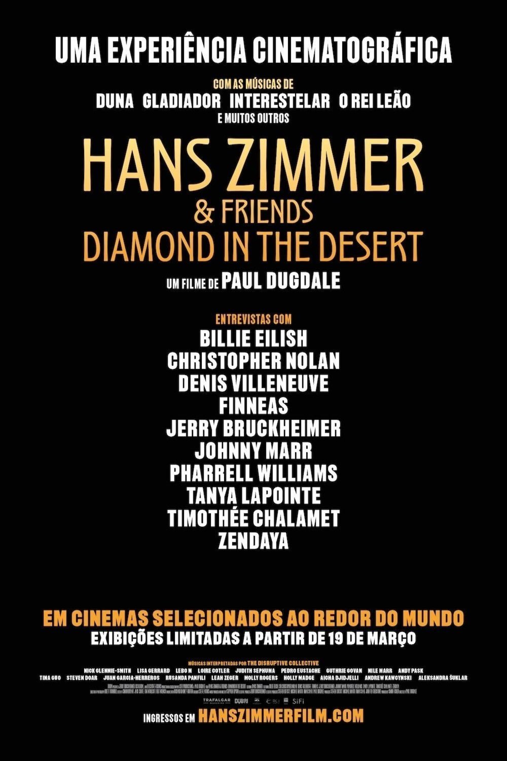 L'affiche du film Hans Zimmer & Friends: Diamonds in the Desert