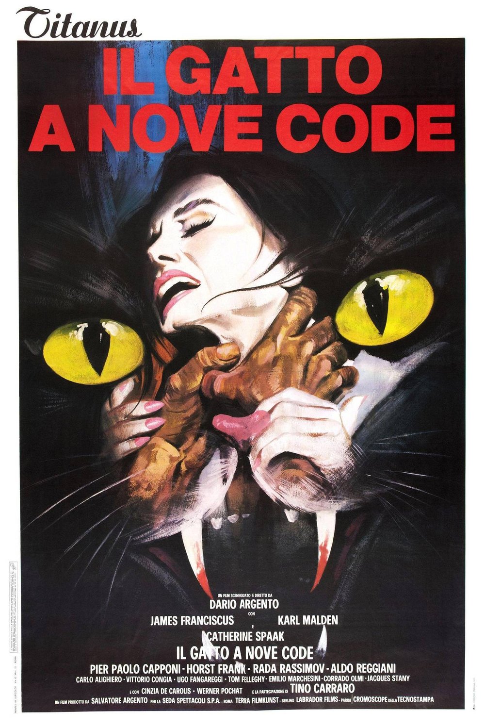 L'affiche du film Il gatto a nove code