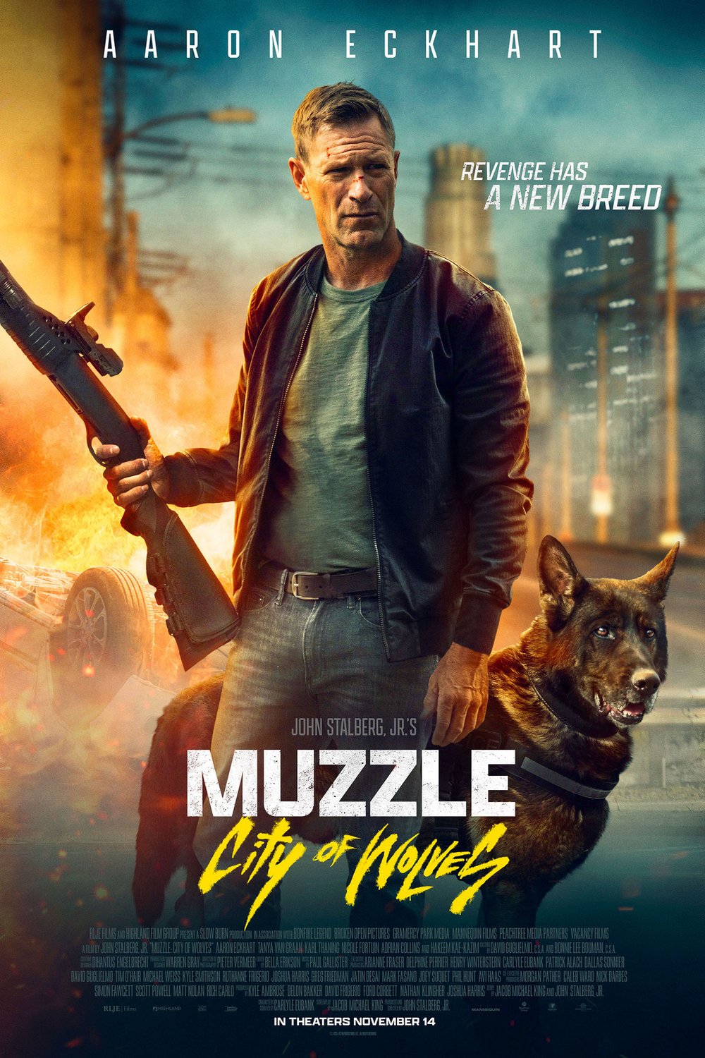 L'affiche du film Muzzle: City of Wolves