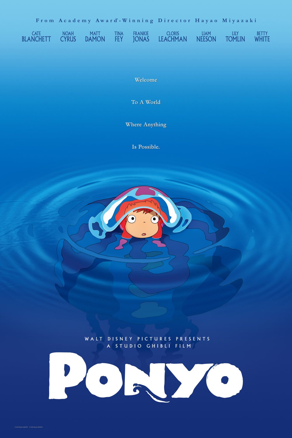 L'affiche du film Gake no ue no Ponyo