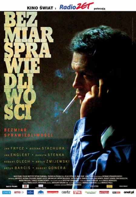 Polish poster of the movie Bezmiar sprawiedliwosci