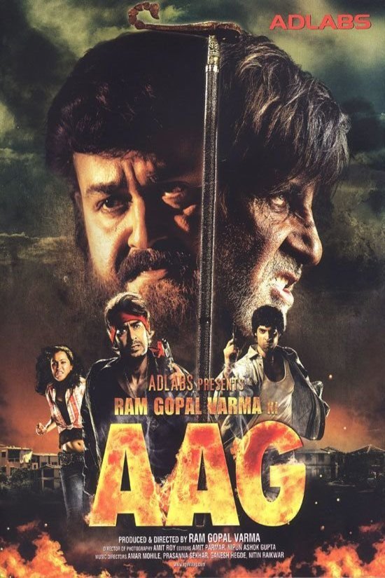 L'affiche originale du film Ram Gopal Varma Ki Aag en Hindi