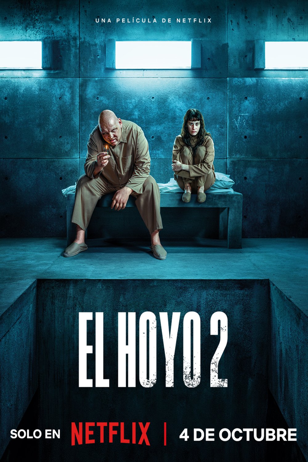 L'affiche originale du film El hoyo 2 en espagnol