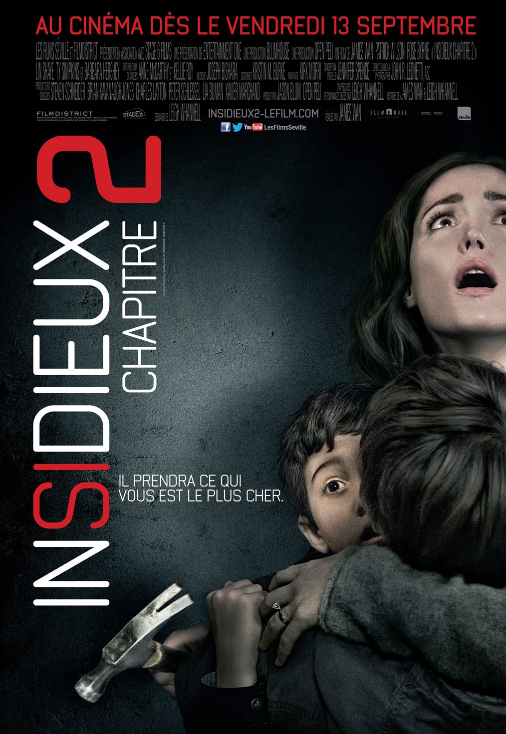 L'affiche du film Insidieux: Chapitre 2 v.f.