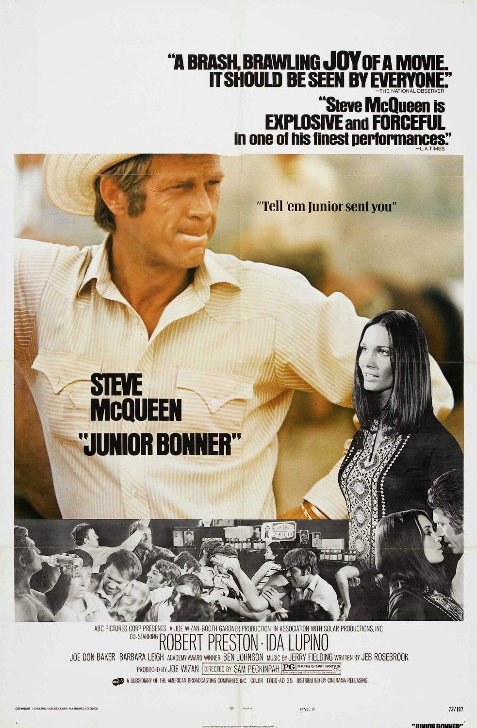 L'affiche du film Junior Bonner [1972]