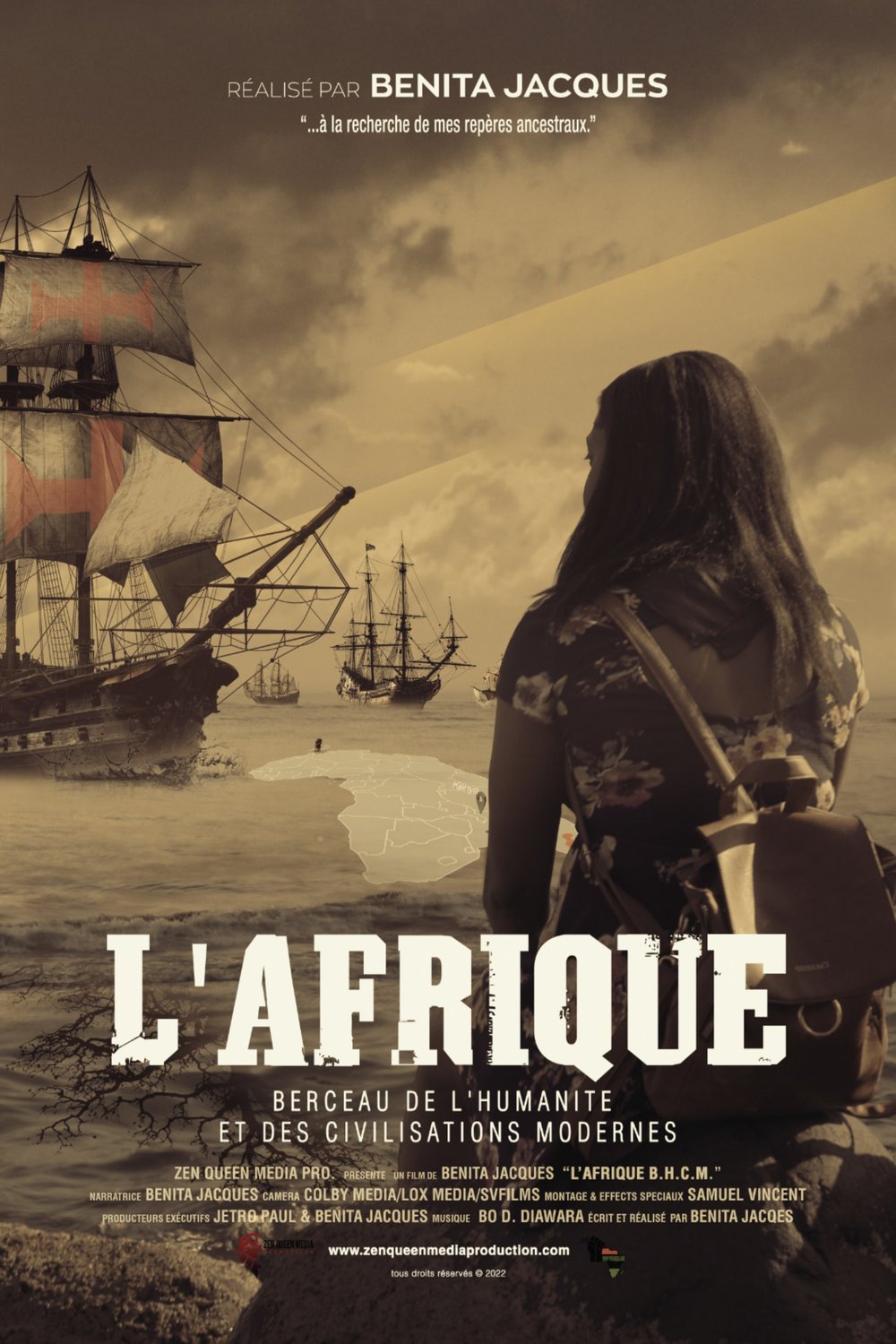 L'affiche du film L'Afrique: Berceau de l'humanité et des civilisations modernes [2024]