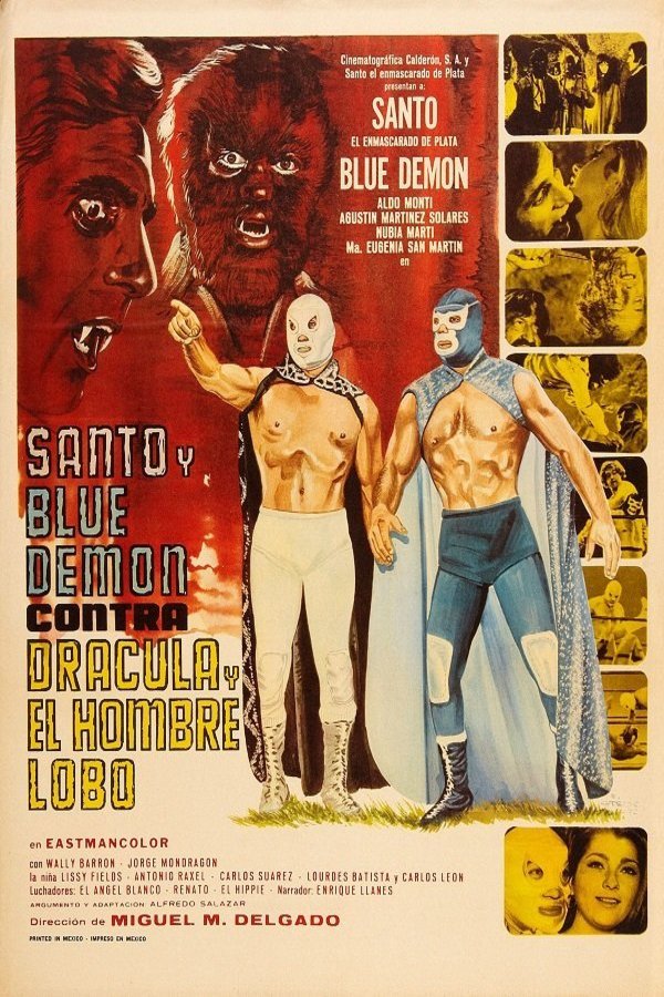 L'affiche du film Santo & Blue Demon vs. Dracula & the Wolfman