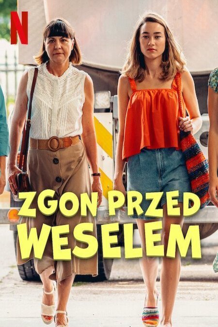 Polish poster of the movie Zgon przed weselem