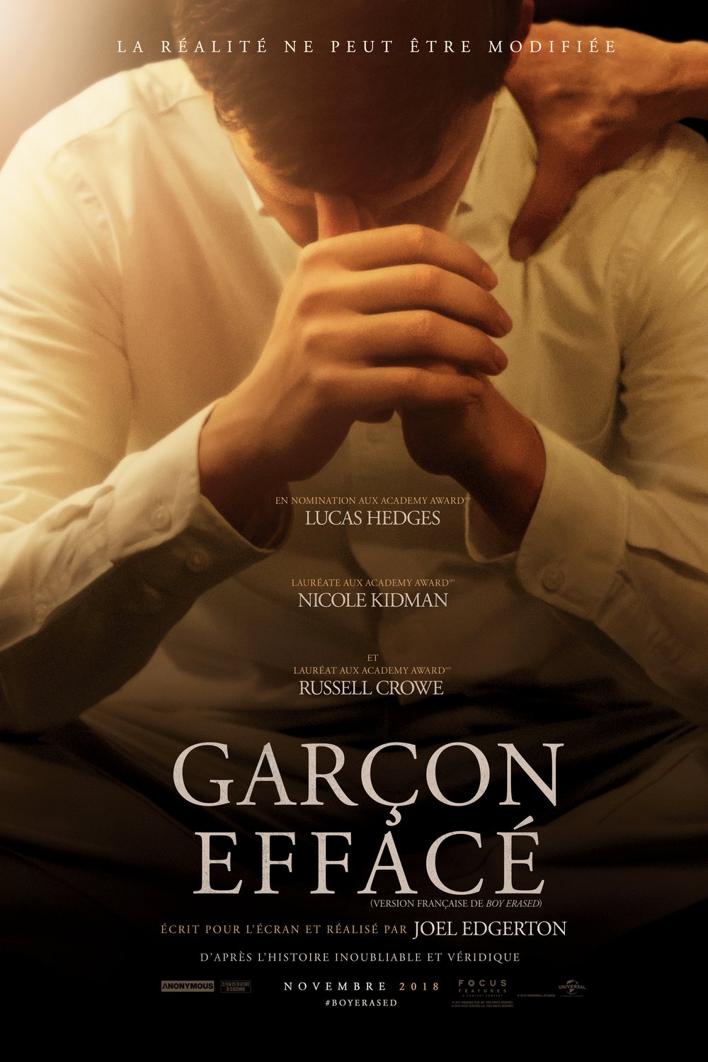 L'affiche du film Garçon effacé