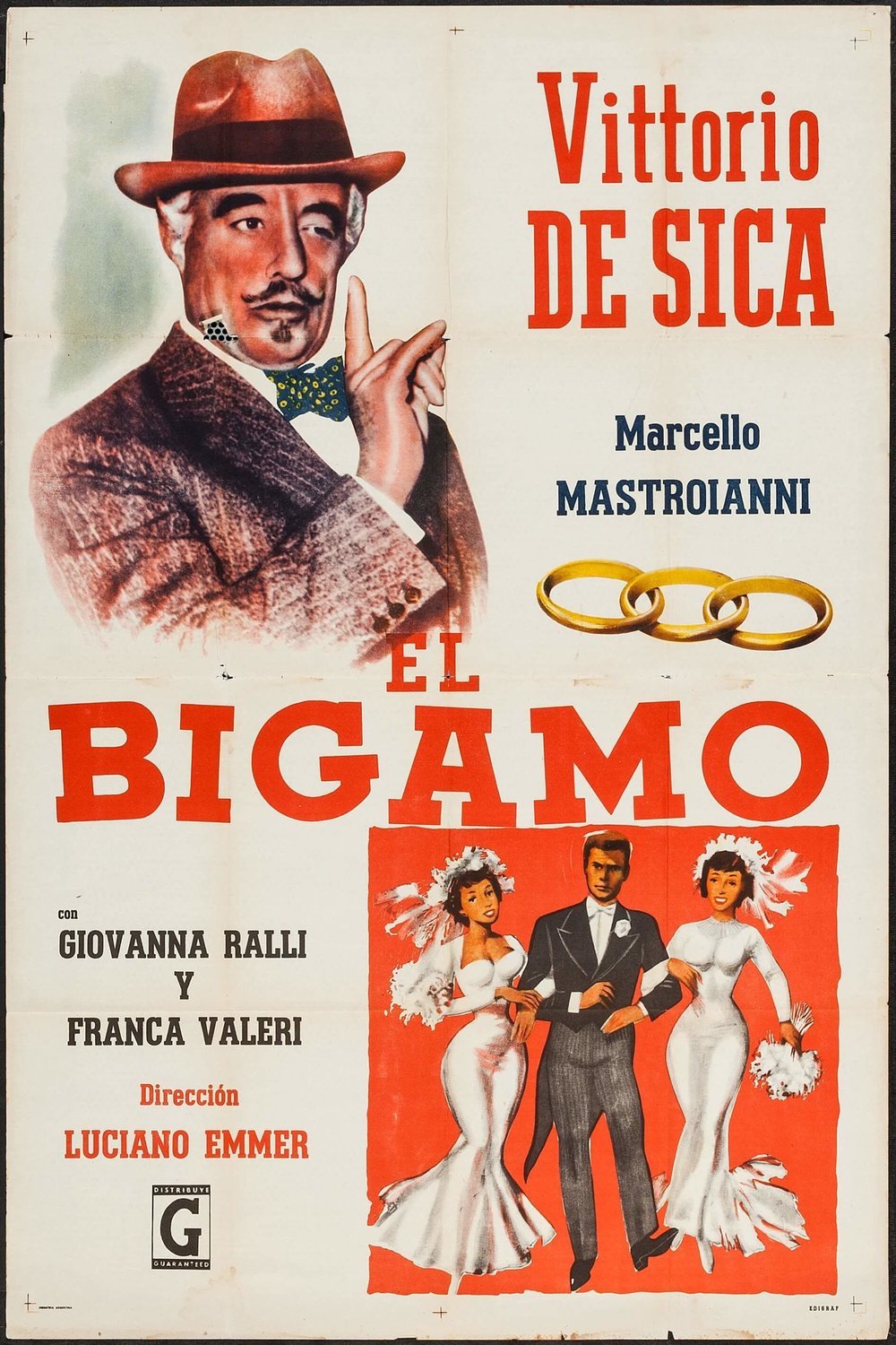 Italian poster of the movie Il bigamo