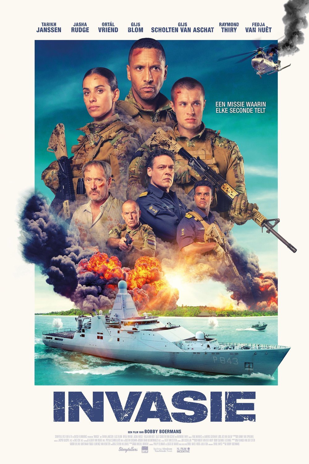 L'affiche originale du film Invasie en Néerlandais