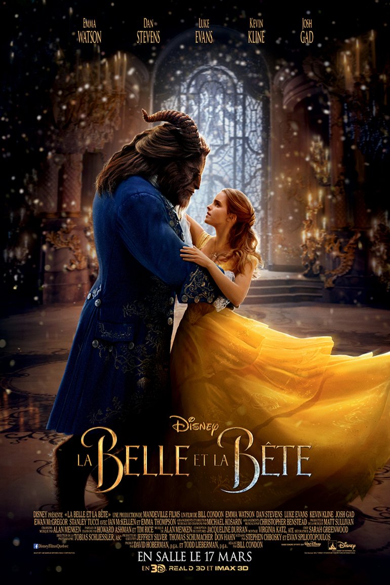 L'affiche du film La Belle et la Bête