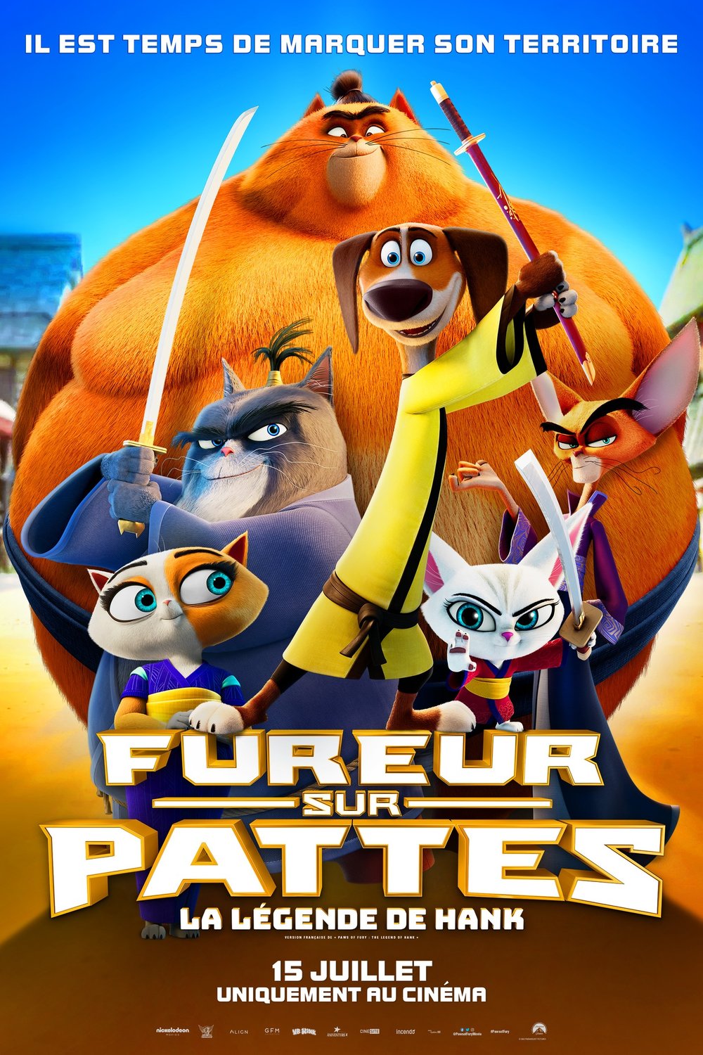 L'affiche du film Fureur sur pattes: La légende de Hank