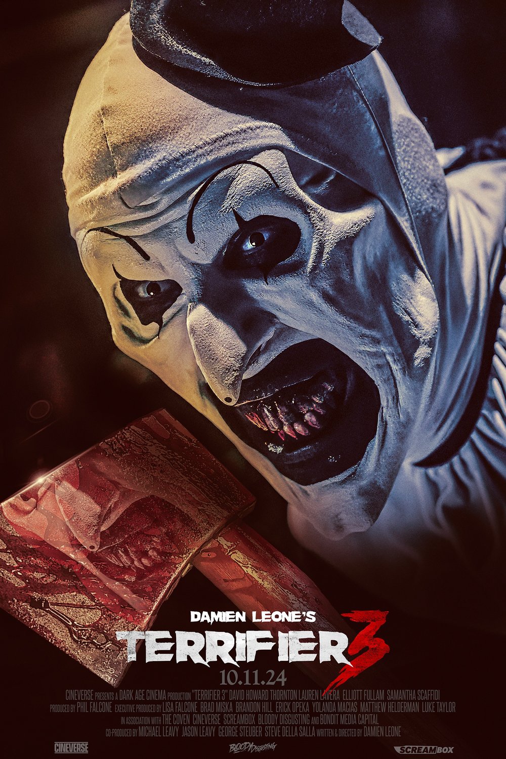 English poster of the movie Terrifier 3