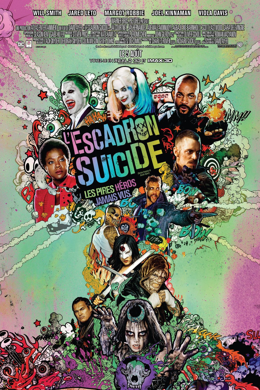 L'affiche du film L'Escadron Suicide [2016]