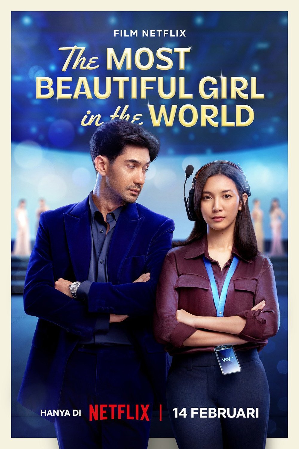 Indonesian poster of the movie The Most Beautiful Girl in the World