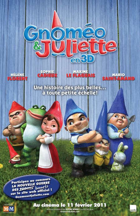 L'affiche du film Gnoméo et Juliette