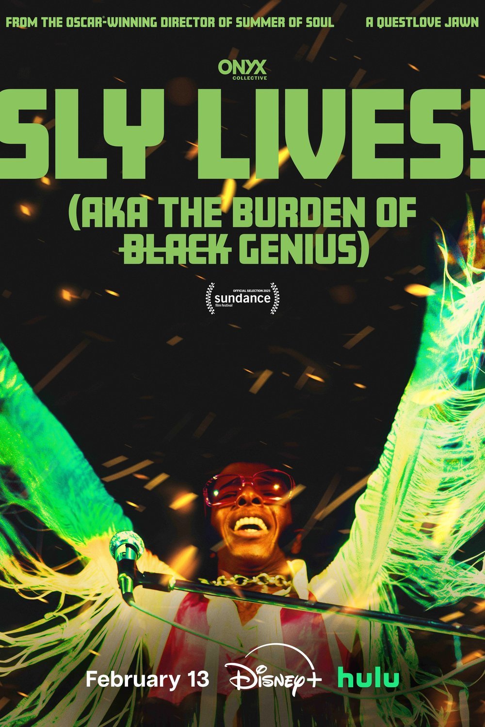 L'affiche du film Sly Lives! (aka the Burden of Black Genius) [2025]