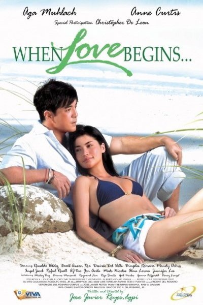 Tagalog poster of the movie When Love Begins...