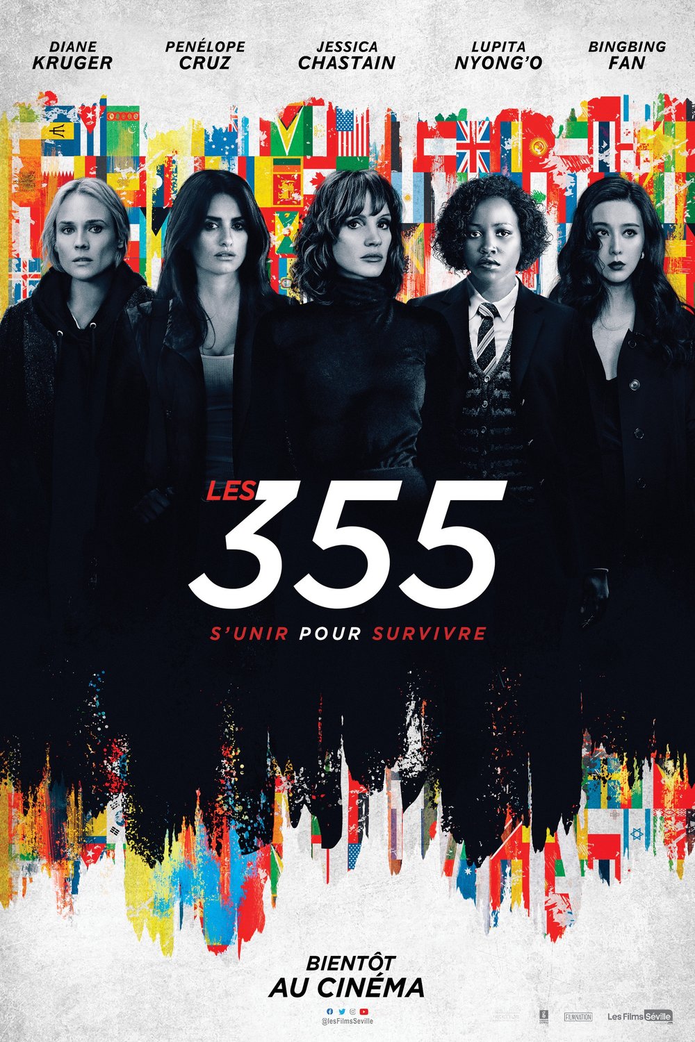 L'affiche du film Les 355 v.f. [2022]