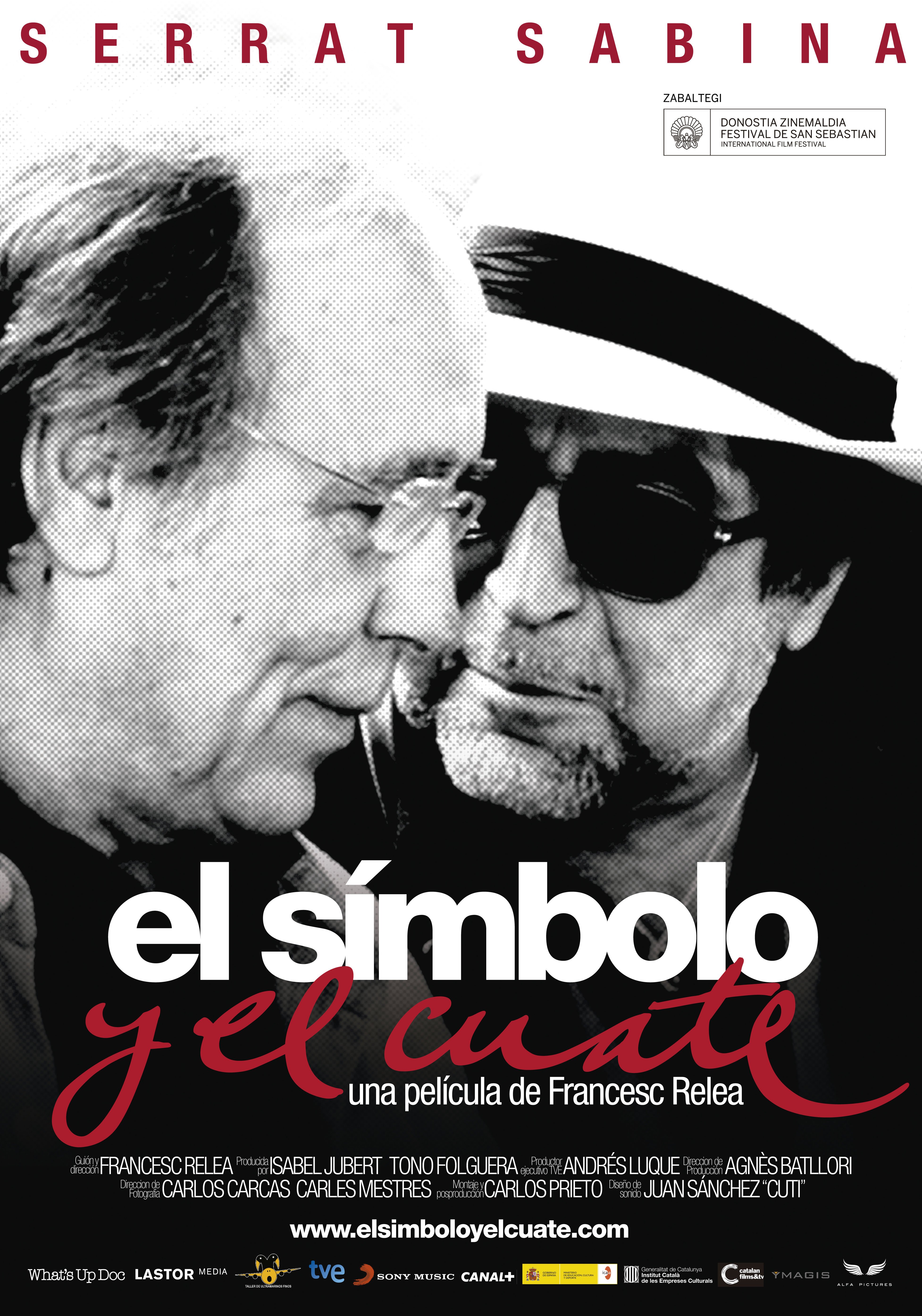 Spanish poster of the movie Serrat y Sabina: el símbolo y el cuate