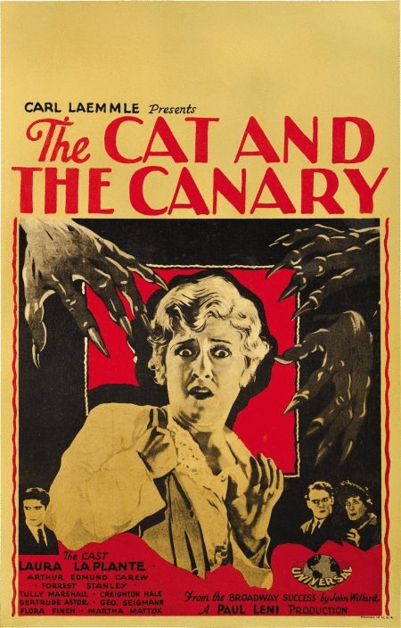 L'affiche du film The Cat and the Canary