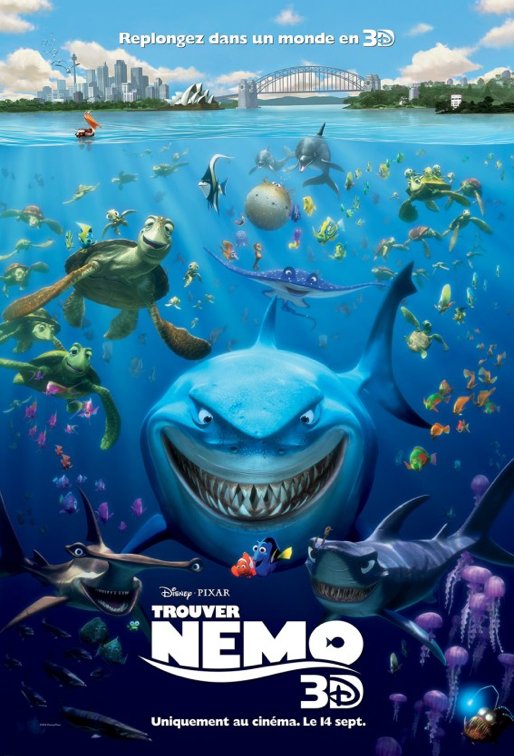 L'affiche du film Trouver Nemo