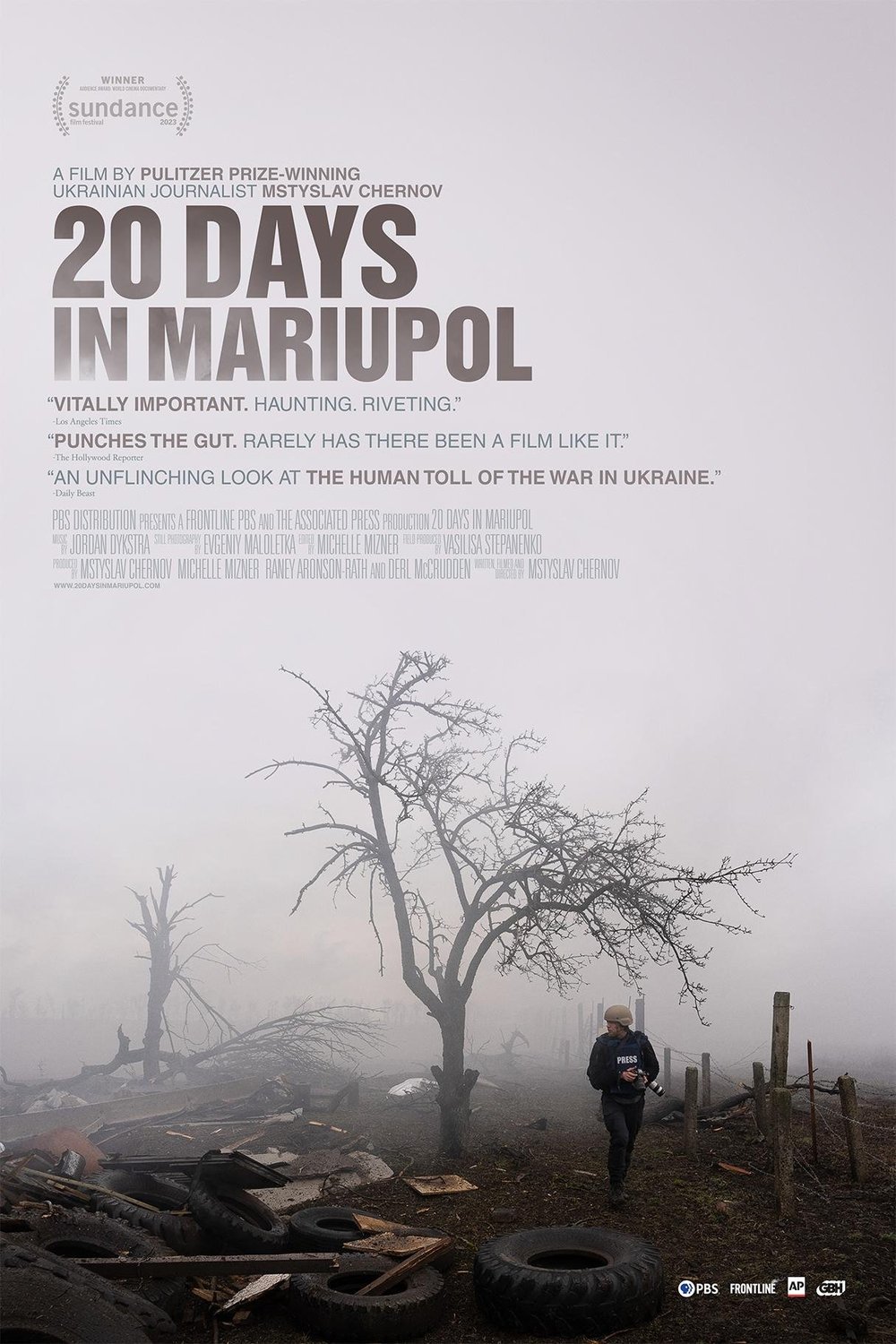 Russian poster of the movie 20 Days in Mariupol