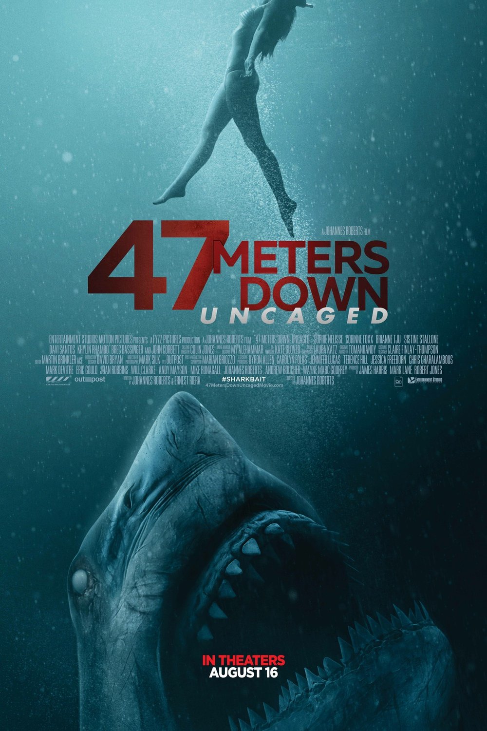 L'affiche du film 47 Meters Down: Uncaged [2019]