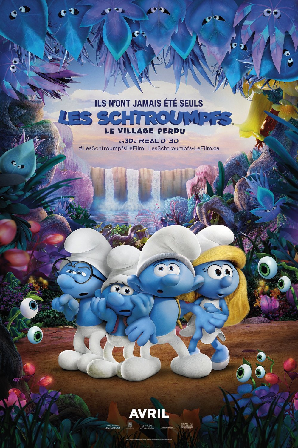 L'affiche du film Les Schtroumpfs: Le village perdu [2017]