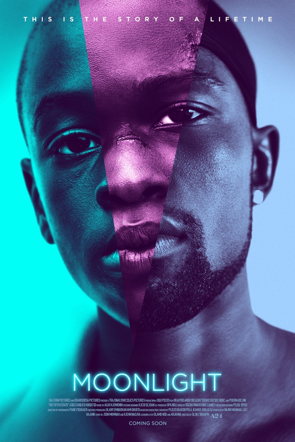 L'affiche du film Moonlight: L'histoire d'une vie